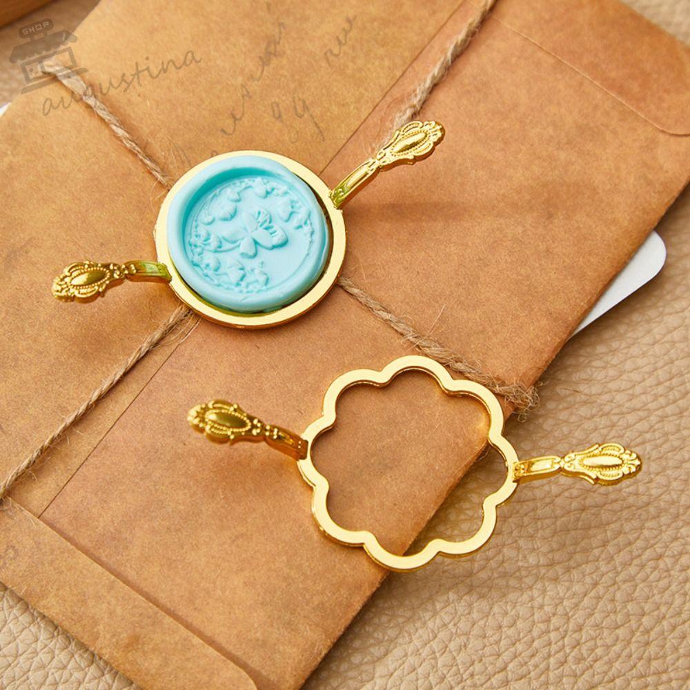 AUGUSTINA Giá Đỡ Sáp Niêm Phong Bì Thư / Đóng Dấu Niêm Phong Thủ Công Tinh Tế Sáng Tạo