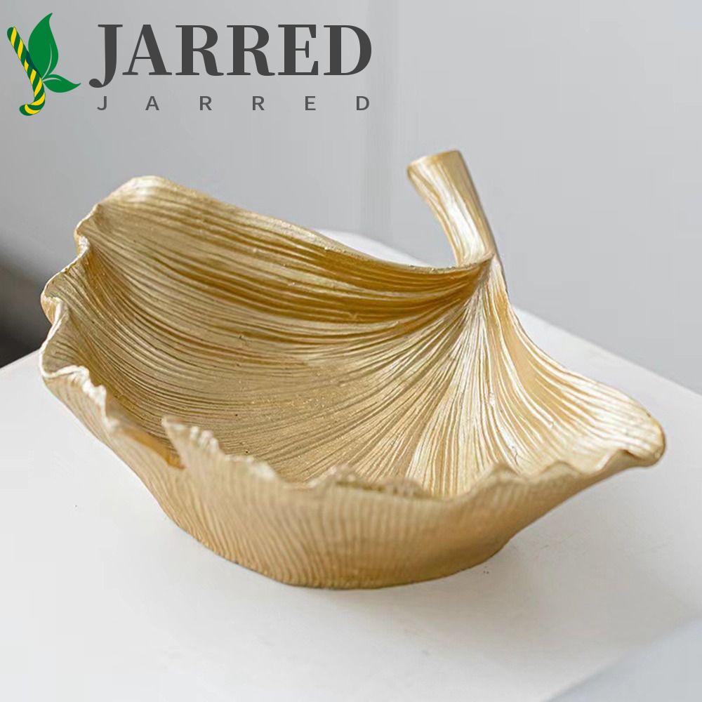 JARRED Khay Đựng Đồ Ăn Vặt Hình Lá Ginkgo Bằng Nhựa Resin Thủ Công Sang Trọng Đa Năng Trang Trí Nhà Cửa