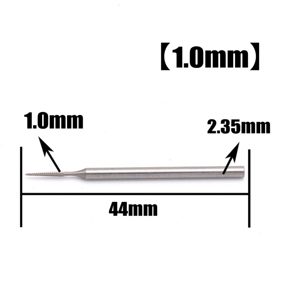 Đầu Mũi Phay Router Bằng Thép Vonfram Bạc 1.0mm