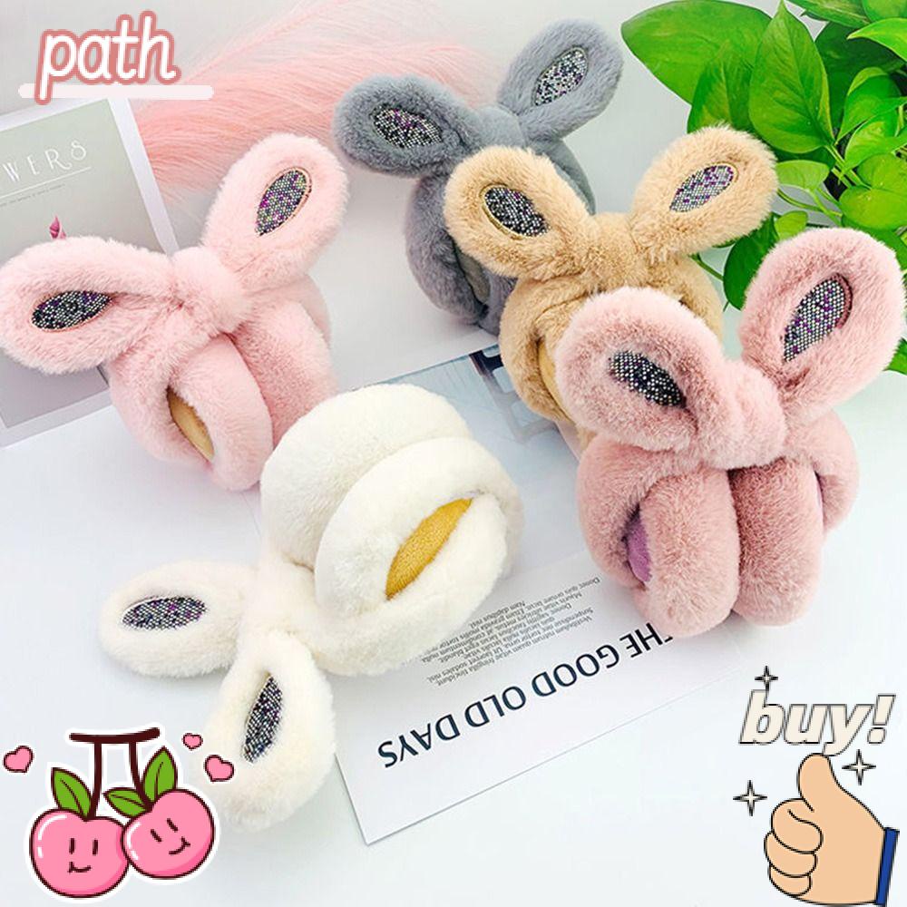 PATH Bông Chụp Tai Giữ Ấm Hình Thỏ Bằng Lông Nhung Mềm Mại Dành Cho Nam Và Nữ