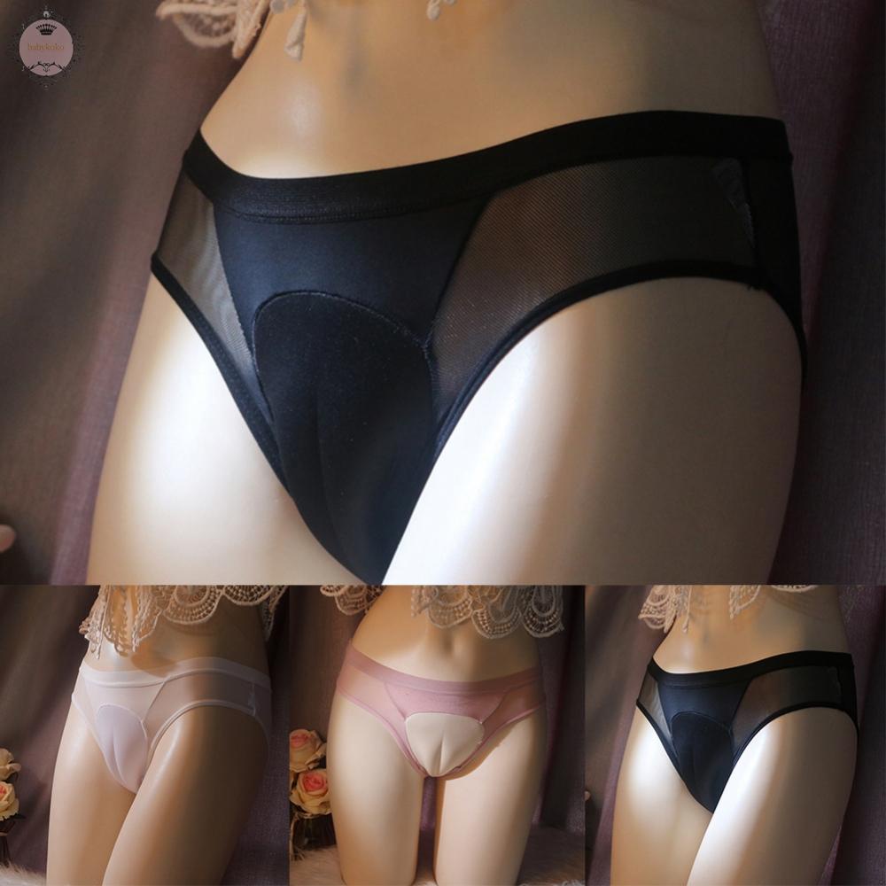 Mens Brief Underwear Comfortable Crossdress Hiding Gaff Low Rise Low Waist