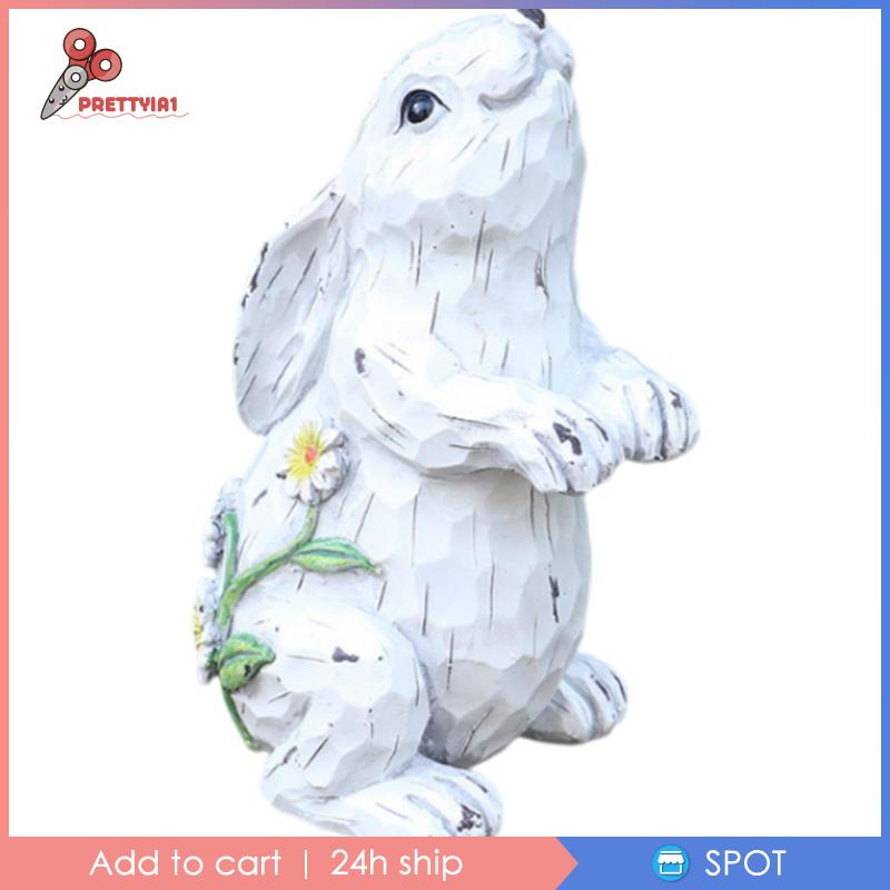Mô Hình Chú Thỏ Bằng Nhựa Resin Trang Trí Sân Vườn