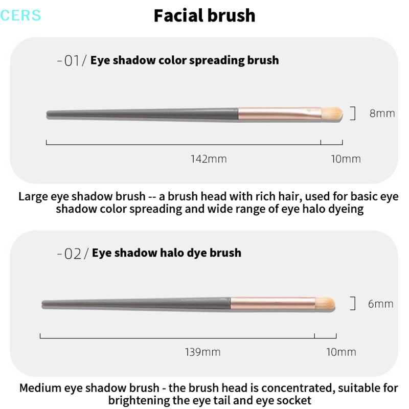 Set 3 Cọ Trang Điểm Phấn Mắt Mềm Mại Tiện Dụng