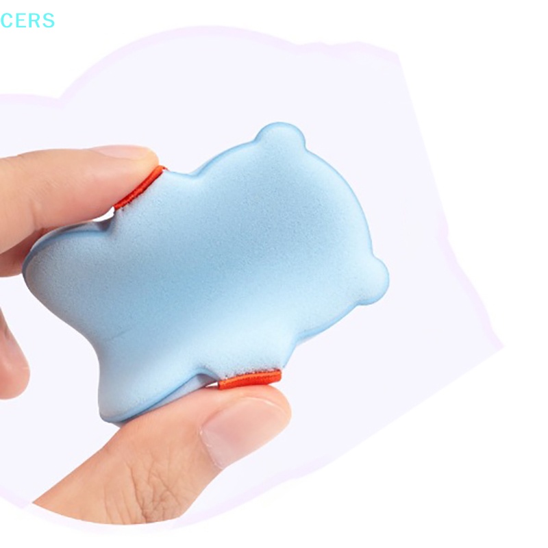 Mút Trang Điểm Hai Mặt Bằng Cotton Mềm Mại Hình Gấu Màu Kẹo Ngọt Dành Cho Nữ RS