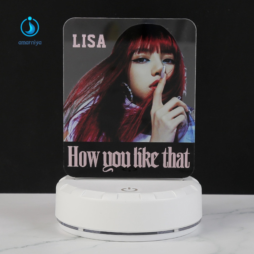 Đèn Đứng Để Bàn Bằng Acrylic Nhiều Màu Sắc In Hình Nhóm Nhạc KPOP Blackpink amarniya