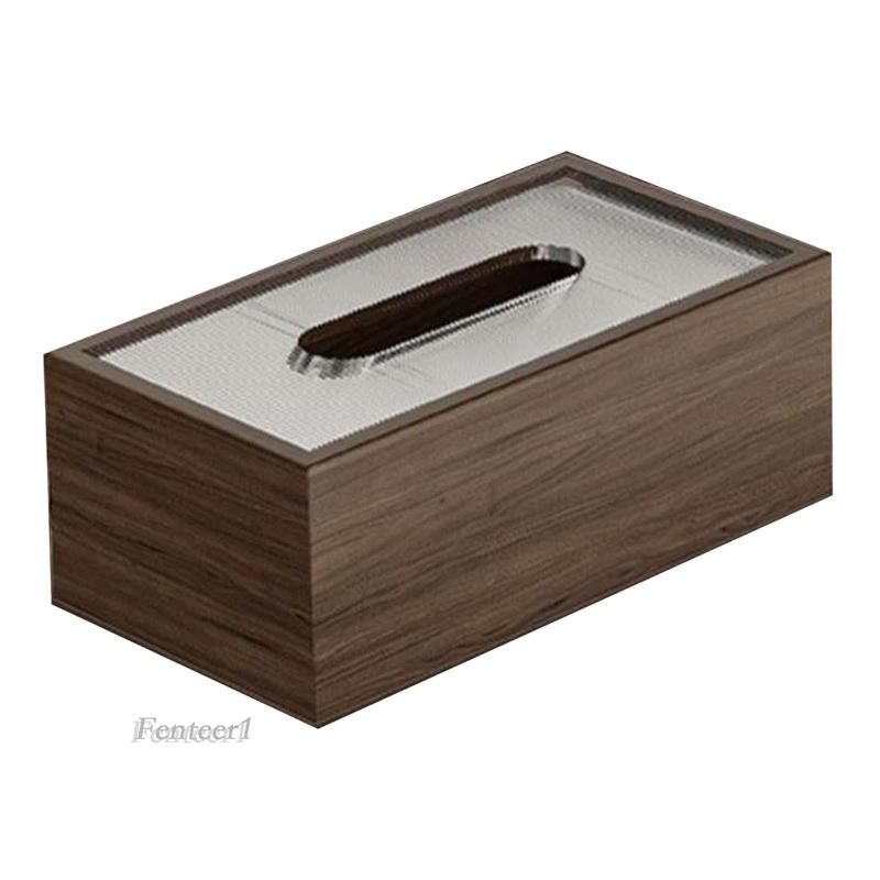 Vỏ Hộp Đựng Khăn Giấy Bằng Gỗ Bền Sắp Xếp Gọn Gàng Cho Nhà