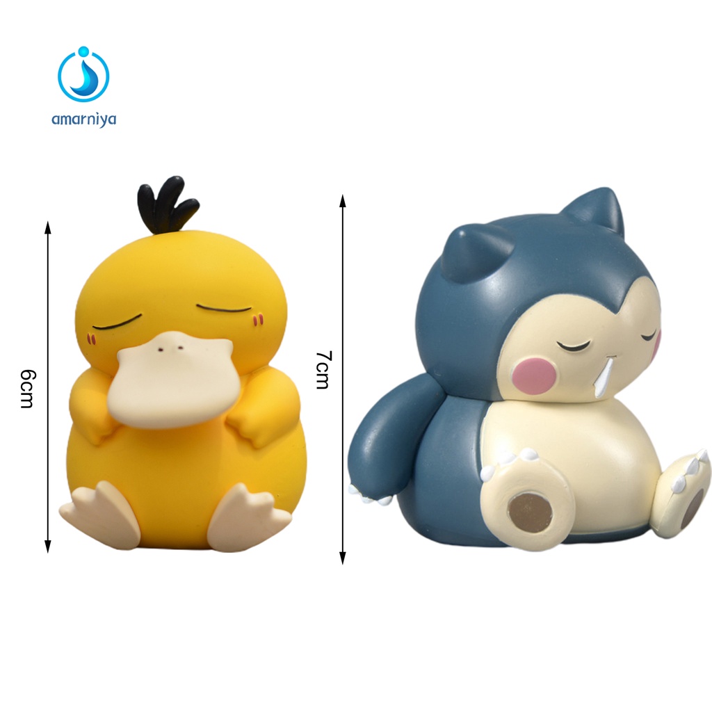 Đồ trang trí Nhân Vật amarniya Đang Ngủ Hoạt Hình Bằng PVC Trang Trí Xe Hơi