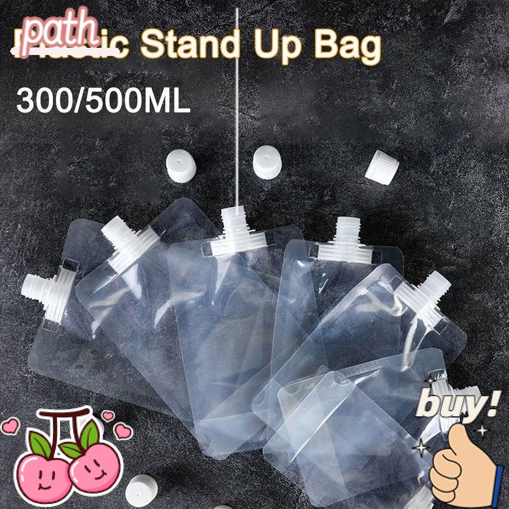 PATH 20 Túi Nhựa Đứng Đựng Nước Ép Trái Cây Mang Đi Du Lịch Tiện Lợi