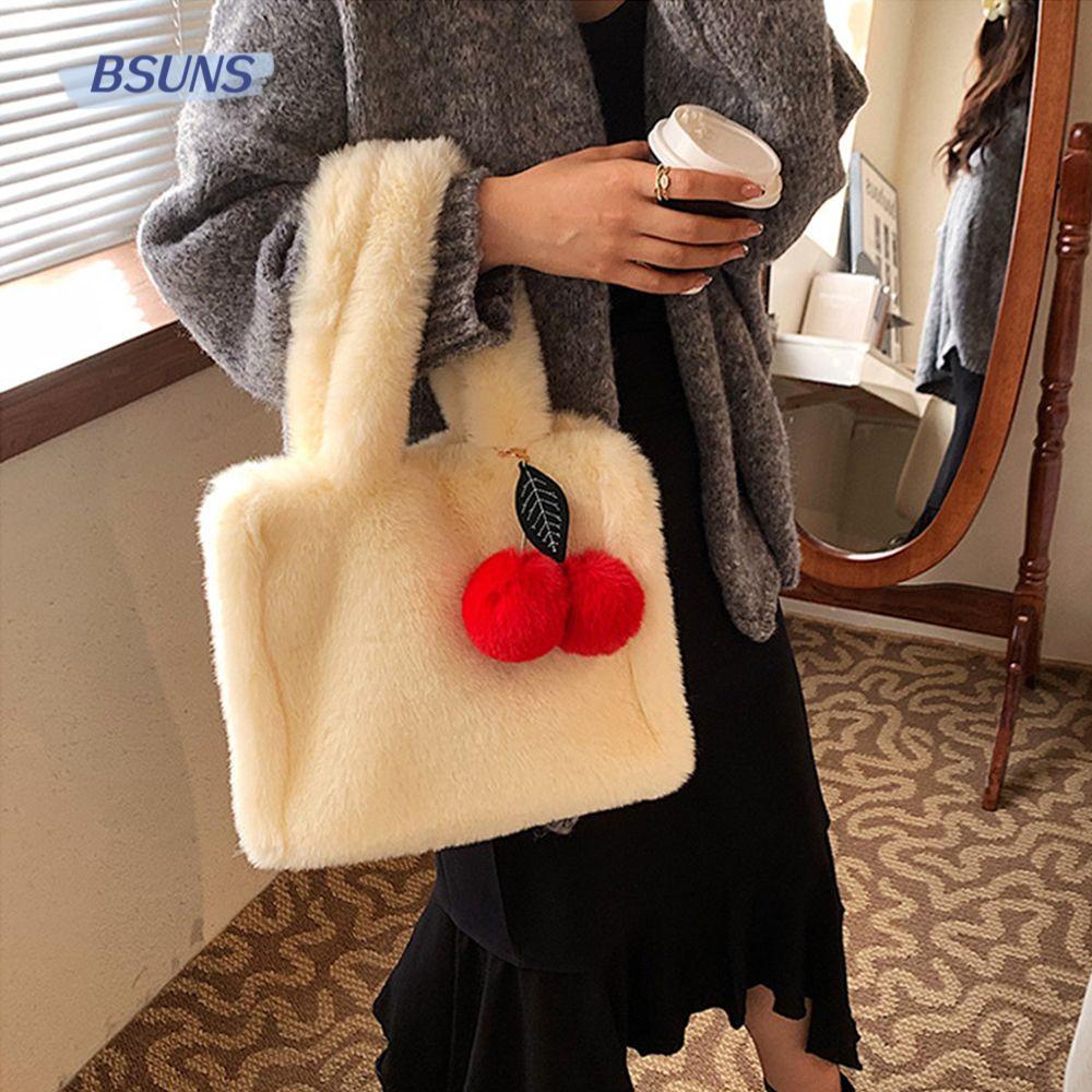 BSUNS Túi Xách Mua Sắm Hình Quả Cherry Dễ Thương