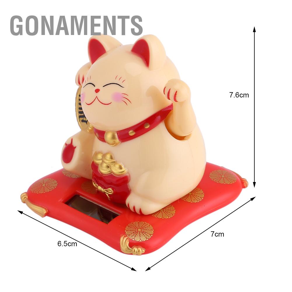 Mèo thần tài vẫy tay hút tài lộc sử dụng năng lượng mặt trời Gonaments C.