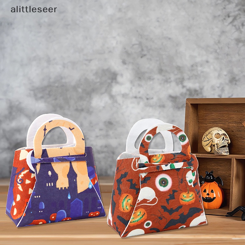 1 Túi Đựng Kẹo Hình Ma / Dơi / Bí Ngô Trang Trí Halloween Sáng Tạo Cho Bé