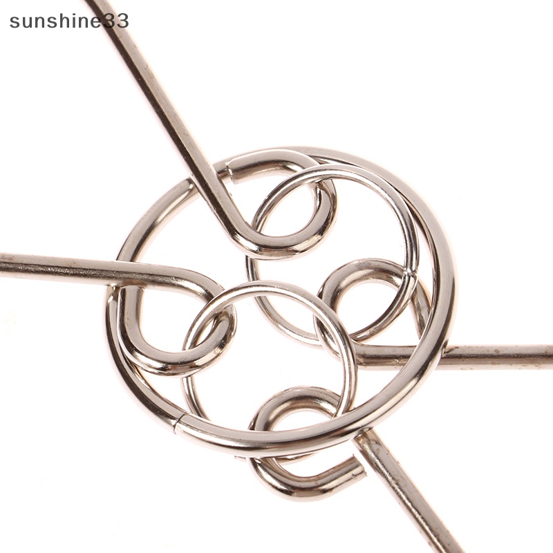 Bộ 8 Món Đồ Chơi Xếp Hình Kim Loại Phát Triển IQ Trí Tuệ Cho Người Lớn Và Trẻ Em