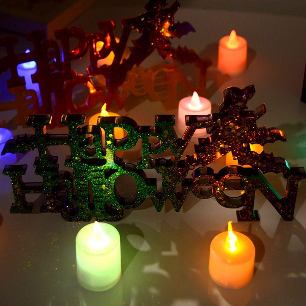 LONTIME Khuôn Silicone Làm Đá Viên Hình Chữ Cái Phong Cách Halloween