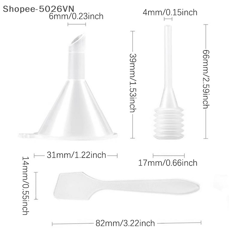 Set 4 Dụng Cụ Dạng Ấn Đựng Mỹ Phẩm Tiện Dụng
