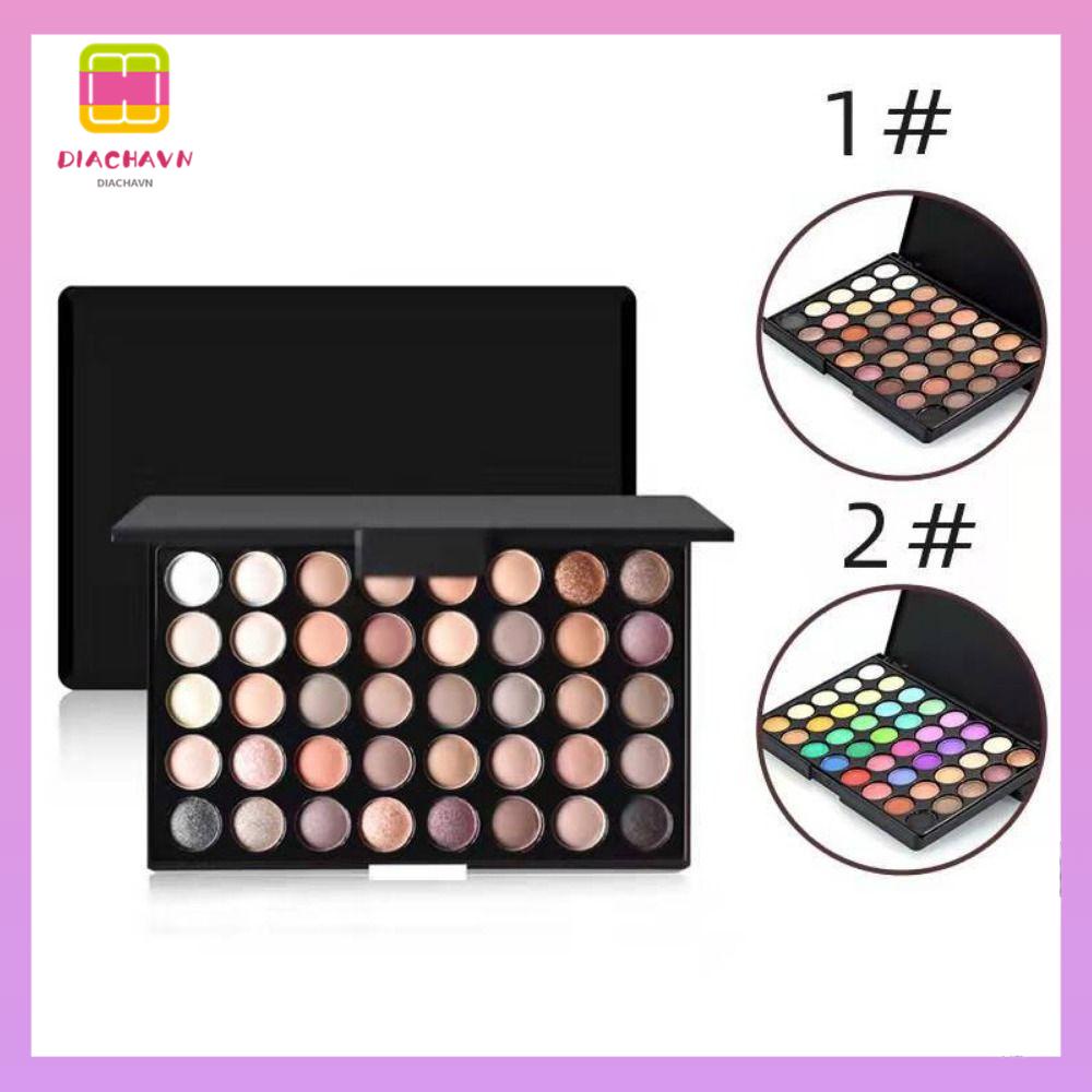 DIACHAVN Bảng Phấn Mắt Màu Lì Và Kim Tuyến Lấp Lánh Trang Điểm Cho Nữ