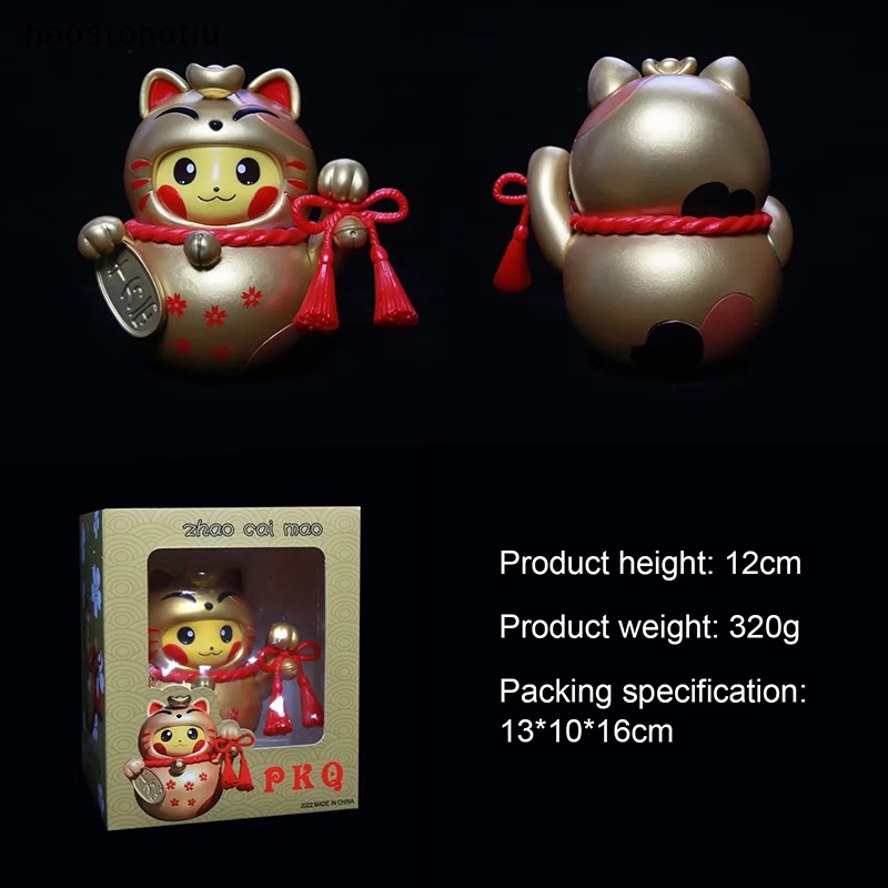 Đồ trang trí Nhân Vật Pikachu May Mắn Bằng Pvc