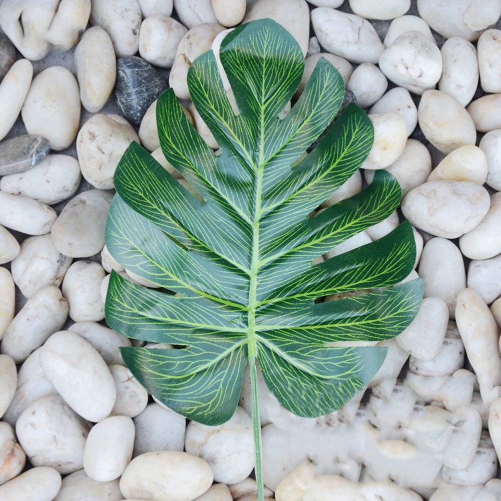 Set 20 Lá Monstera Nhân Tạo Trang Trí Nhà Cửa Sân Vườn