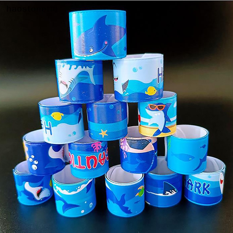 Bộ 10 Vòng Tay Hình Cá Mập Hoạt Hình Màu Xanh Dương Độc Đáo