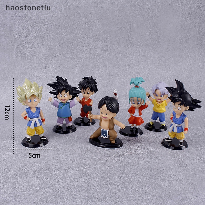 Set 7 Mô Hình Nhân Vật Son Goku Vegetto Broly Trunks Kakarotto Trong Dragon Ball Z Bằng PVC