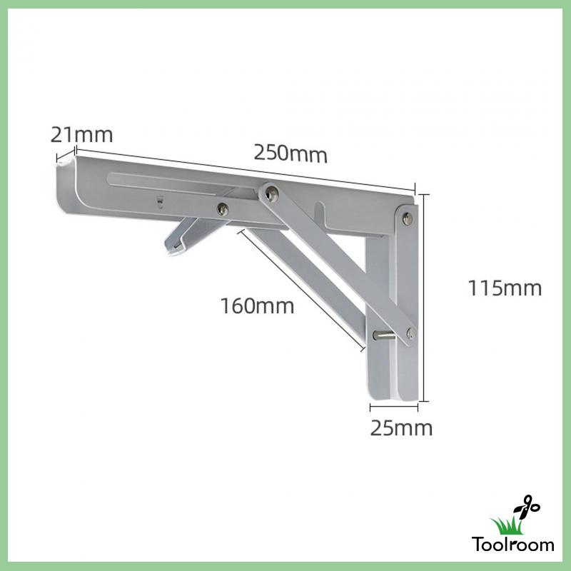 Set 2 Giá Đỡ Kệ Bằng Kim Loại Hình Tam Giác Có Thể Gập Lại Tiết Kiệm Không Gian Cho Phòng Khách Gia Đình