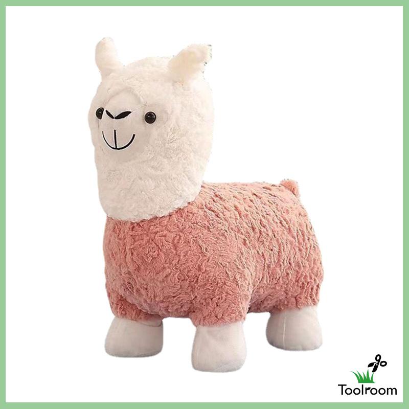 Ghế Kê Chân Hình Lạc Đà Ottoman Bằng Vải Bông Dễ Thương Dùng Trang Trí Phòng Ngủ