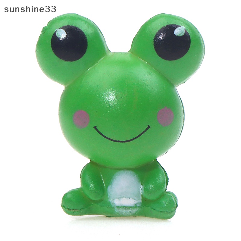 Set 2 Tượng Ếch Mini Dễ Thương Dùng Để Trang Trí
