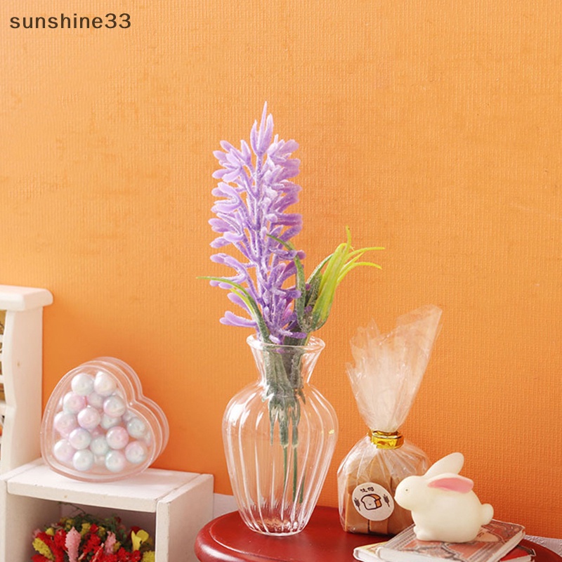 Chậu Hoa Oải Hương Tỉ Lệ 1: 12 Dùng Trang Trí Nhà Búp Bê