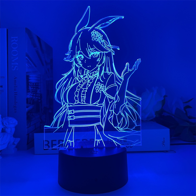 Honkai Đèn Ngủ 3d Hình Hoa Anh Đào elysia yae sakura Có Điều Khiển Từ Xa