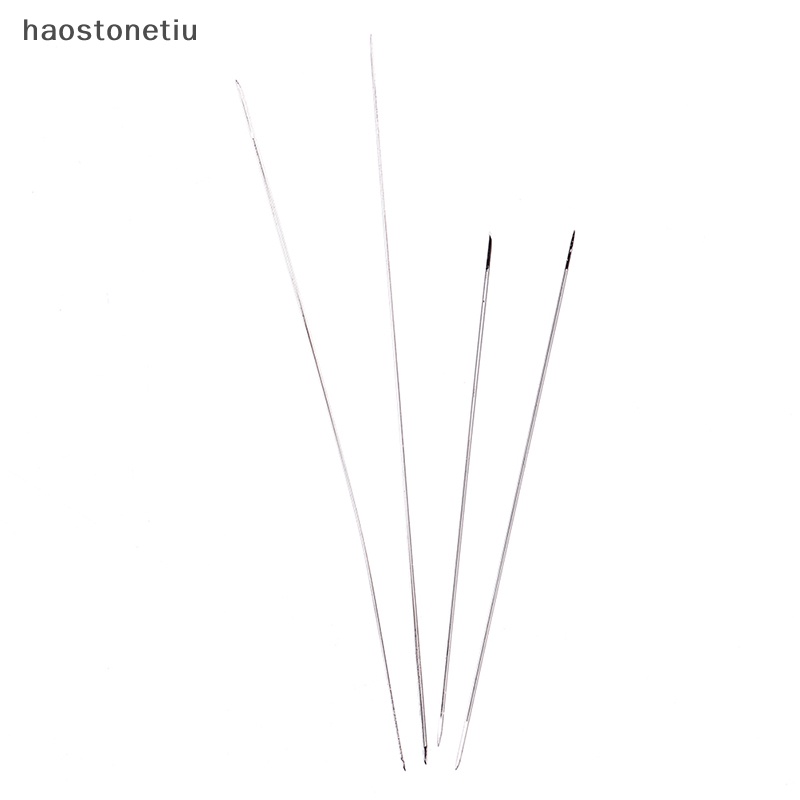 Ha Set 2 / 6 Kim Xỏ Hạt Cườm Cong Mắt To Làm Bằng Sợi Ngọc Trai n