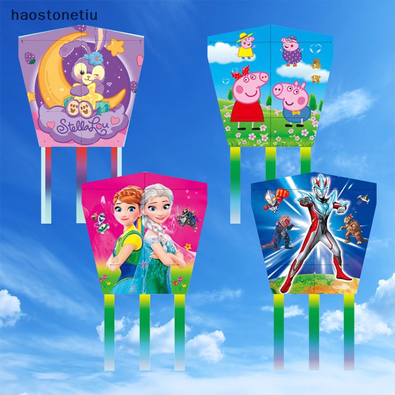 1 Bộ Diều Đồ Chơi Hình StellaLou Pikachu Spider-Man Ultraman Có Tay Cầm Dành Cho Trẻ Em