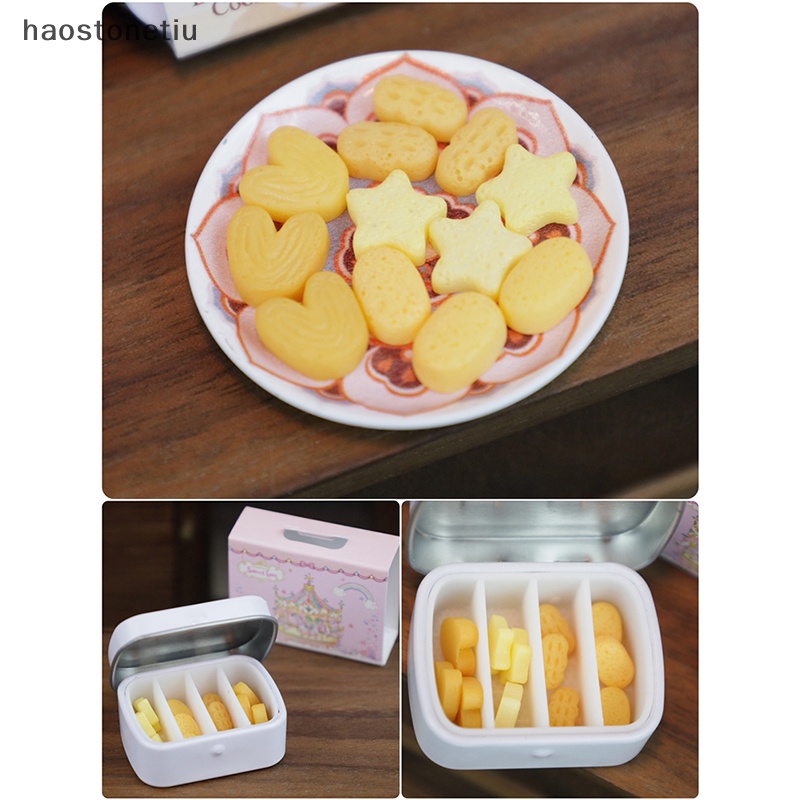 1 Bộ Bánh Quy Mini Tỉ Lệ 1 / 12 Dùng Trang Trí Nhà Búp Bê