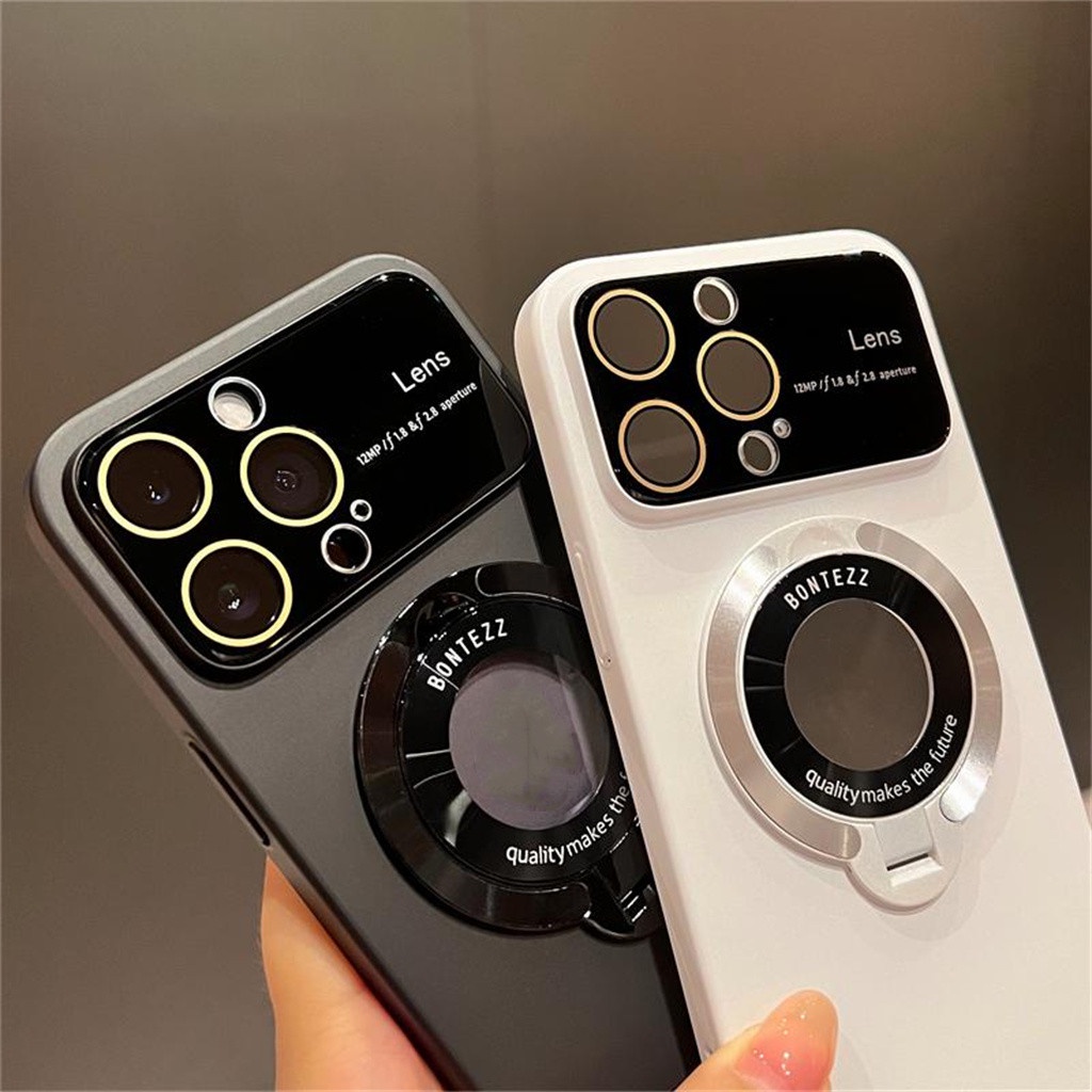 Ốp Điện Thoại Có Giá Đỡ Từ Tính Bảo Vệ camera Chống Sốc Sang Trọng Cho iPhone 14 Pro Max 12 13 Pro Max 11 Pro Max 14 Plus