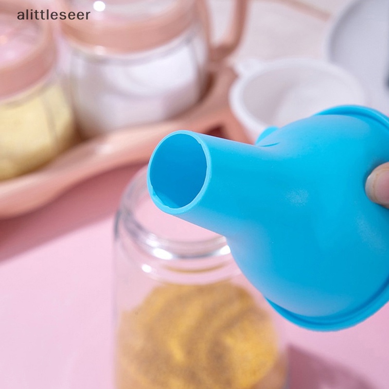 Cốc Silicone Miệng Rộng 8CM Có Phễu Lọc Tiện Dụng Cho Nhà Bếp
