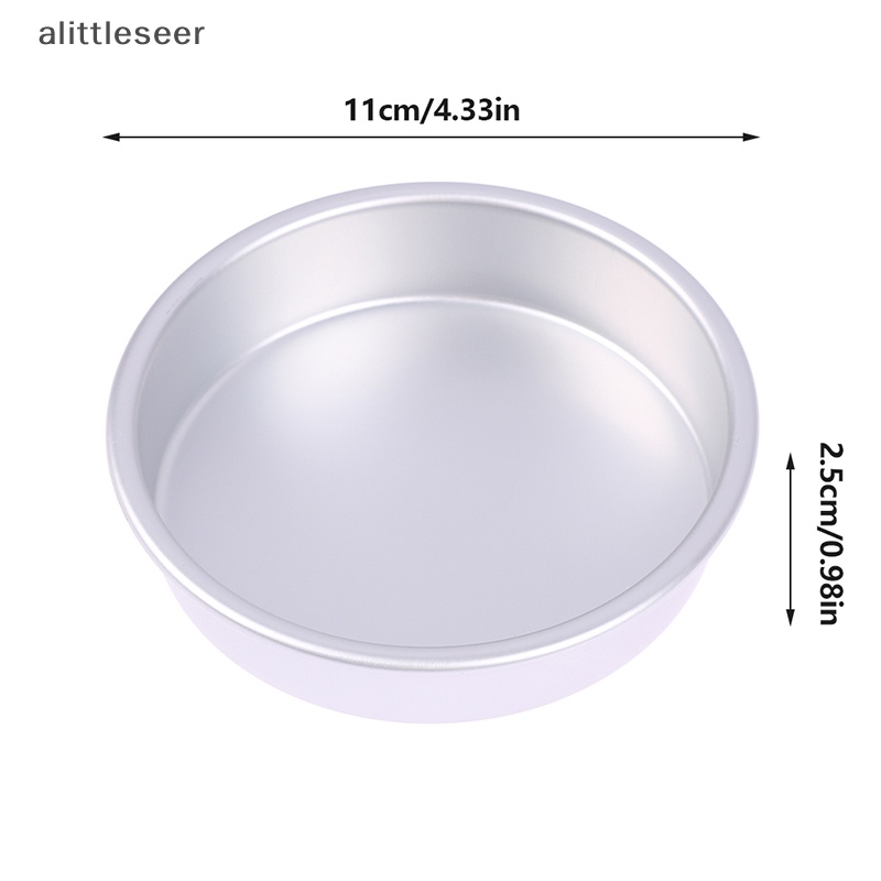 1 Khuôn Làm Bánh Hình Tròn Bằng Hợp Kim Nhôm 4 Inch DIY