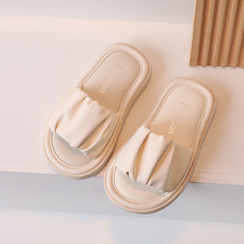 Dép Bông Đi Trong Nhà Đế Mềm Chống Trượt Thoải Mái Thời Trang Mùa Hè Cho Bé Gái