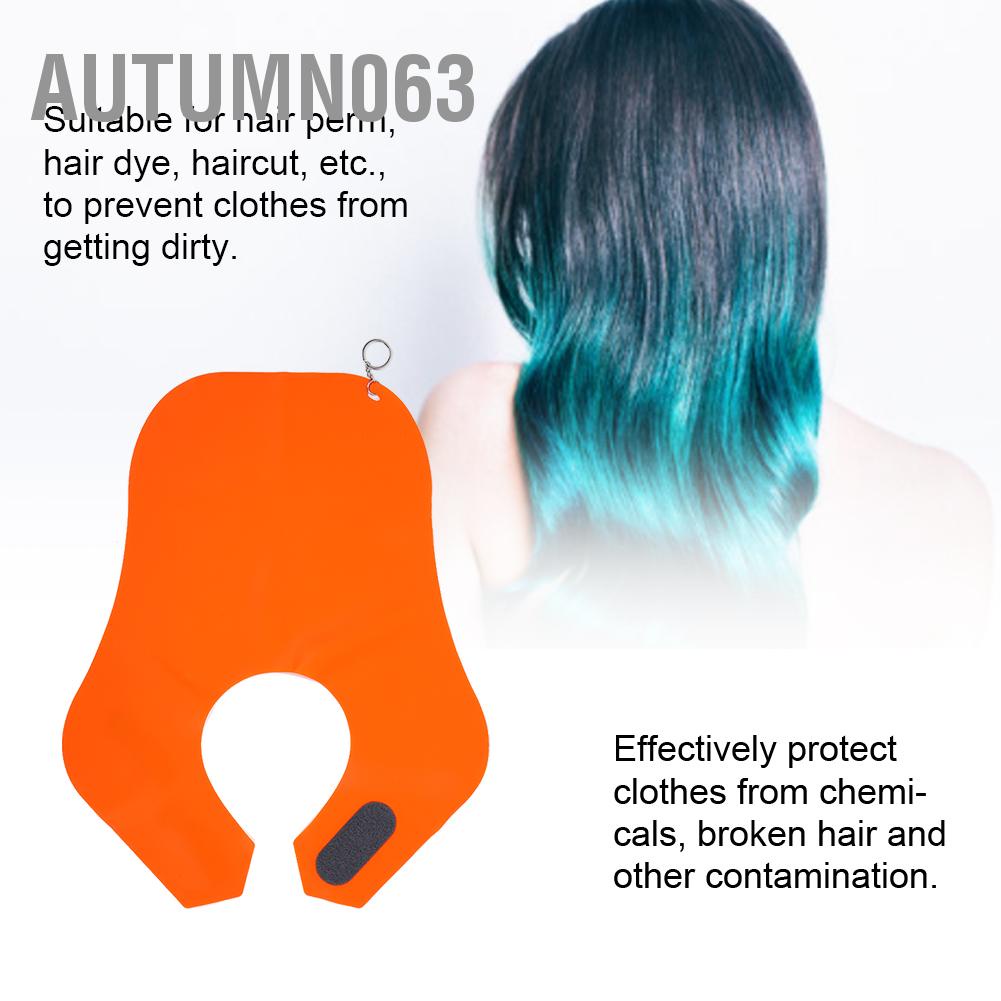 Autumn063 Silicone Barber Shop Haircut Neck Shawl Wrap Hair Coloring Shield (Cam)