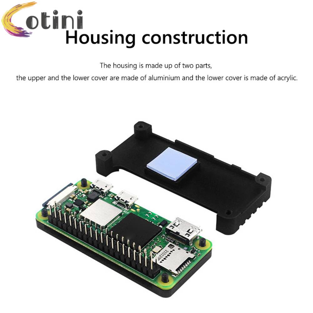 Bộ Vỏ Nhôm Làm Mát Và Pin Cho Raspberry Pi Zero 2W