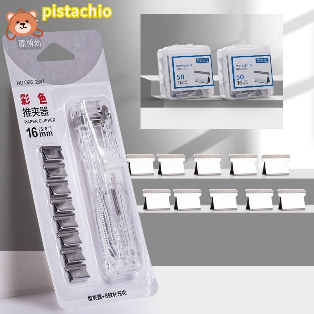 Kẹp Bấm Lỗ Giấy Bằng Nhựa Màu Trắng