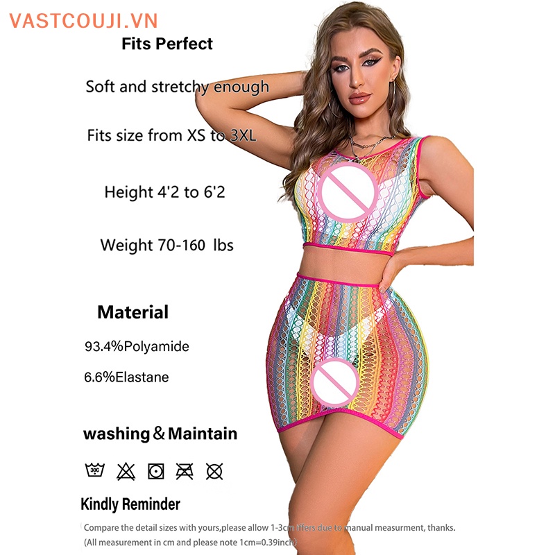 Vastji Quần Tất Lưới Xuyên Thấu Gợi Cảm Cho Nữ
