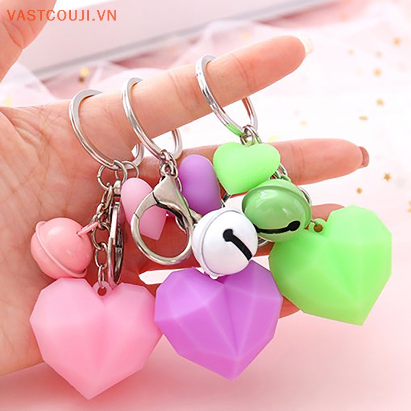 Móc Khóa Hình Trái Tim Tình Bạn Dễ Thương