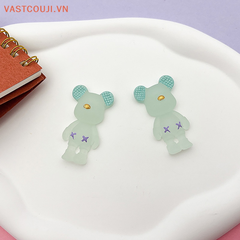 Set 10 Gấu Bông Phát Quang Trang Trí Sân Vườn / Nhà Búp Bê / Tiểu Cảnh DIY