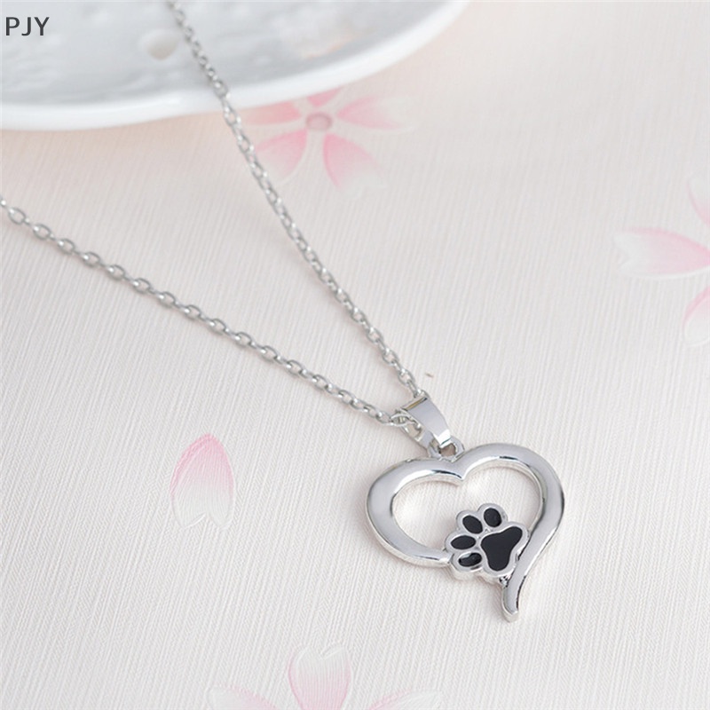 Vòng cổ Mặt Hình Dấu Chân Chó Mèo Dễ Thương Thanh Lịch