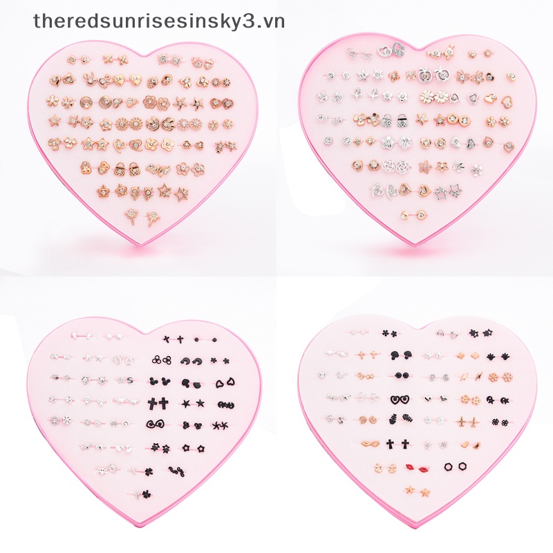 1 Bộ Bông Tai Nhựa Chống Dị Ứng Nhiều Màu Thời Trang Dành Cho Nữ