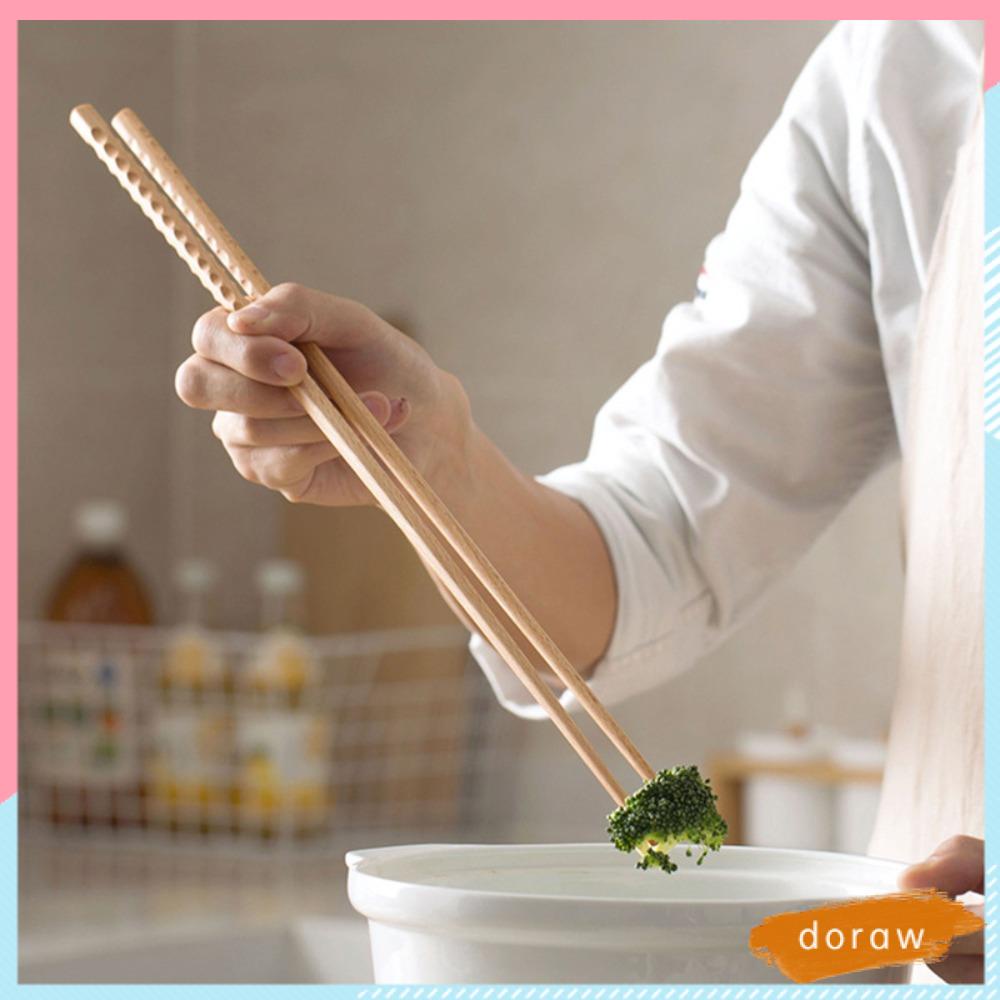 DORAW Set 3 Đôi Đũa Gỗ Dài Phong Cách Nhật Bản