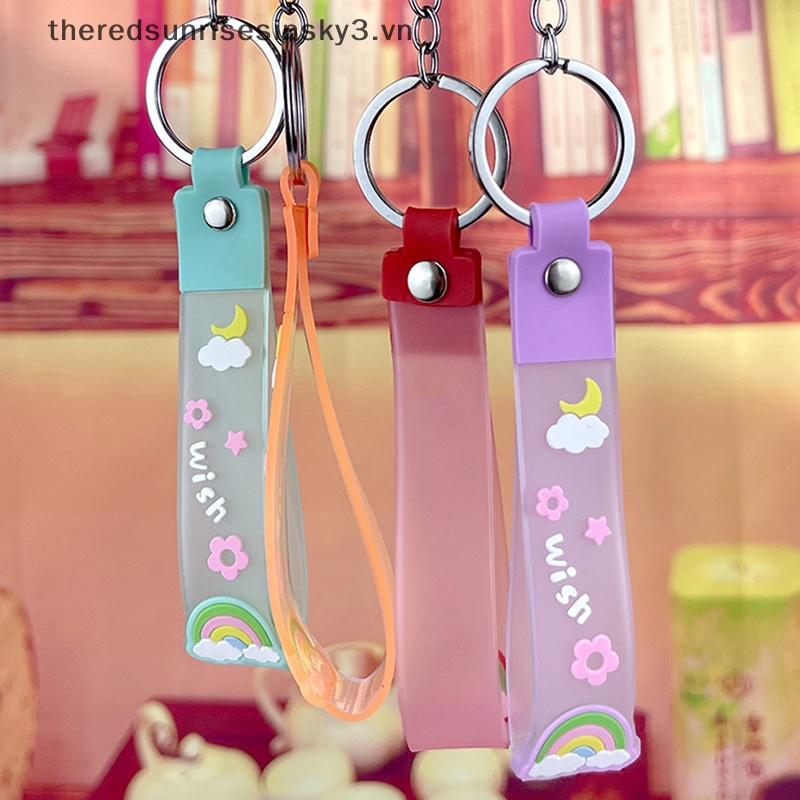 Móc Khóa Hình Bánh Donut Bằng PVC Dễ Thương Thời Trang Cho Cặp Đôi