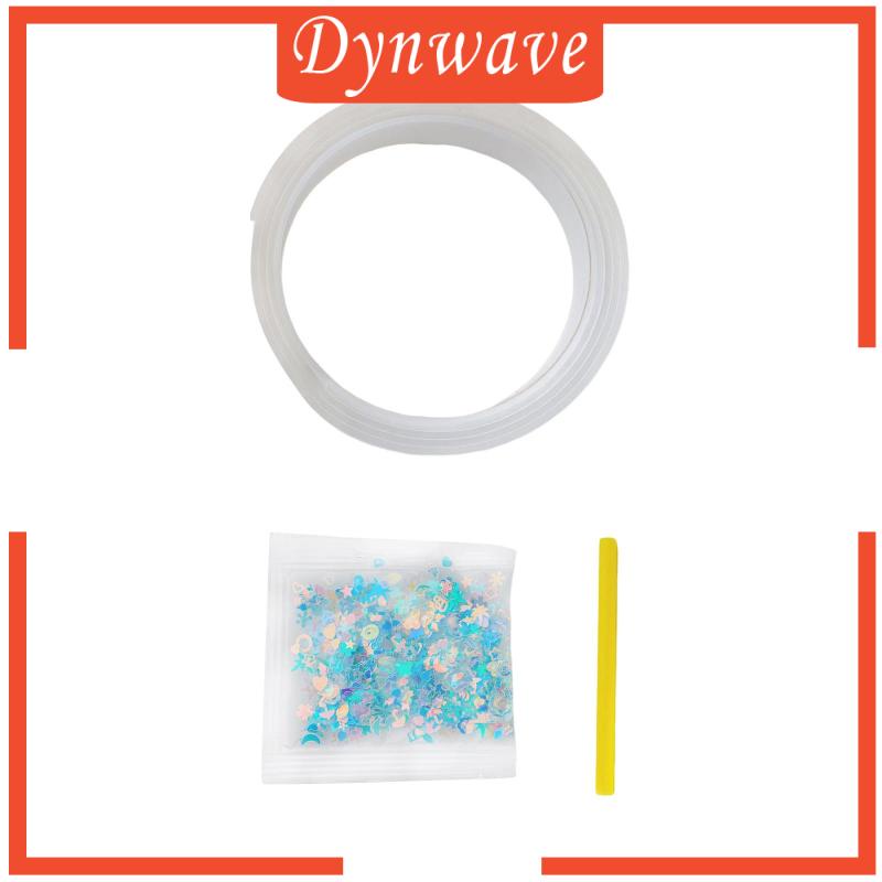 Cuộn Băng Keo Hai Mặt Trong Suốt Đính Kim Tuyến Kèm Ống Hút Dán Tường Giáo Dục Cho Người Lớn