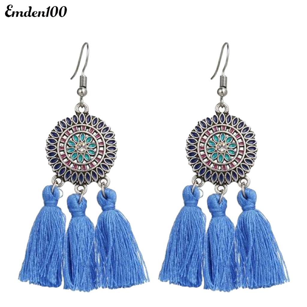 Bông Tai Hình Hoa Hướng Dương Bằng Hợp Kim Phong Cách Bohemian Dành Cho Nữ