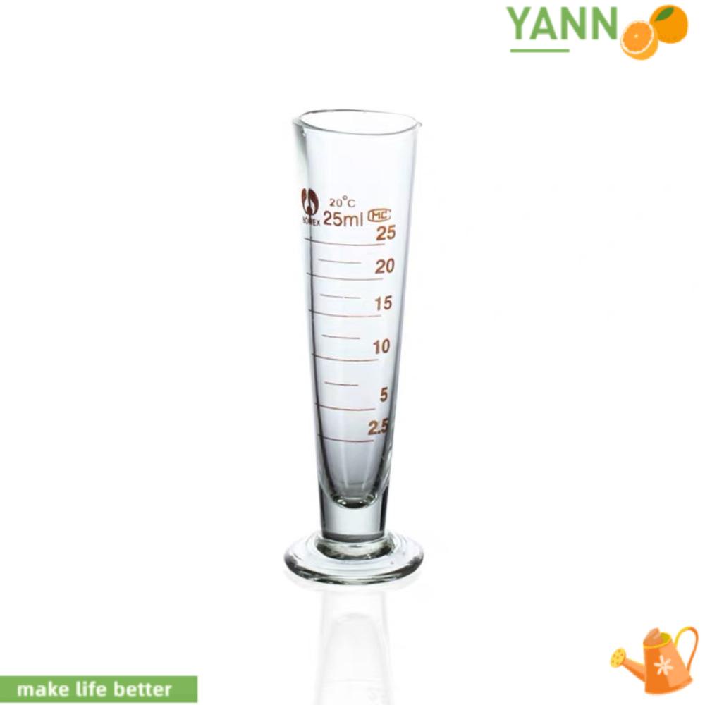 YANN1 Cốc Đo Lường Đế Tròn Bằng Nhựa Dày Cho Phòng Thí Nghiệm