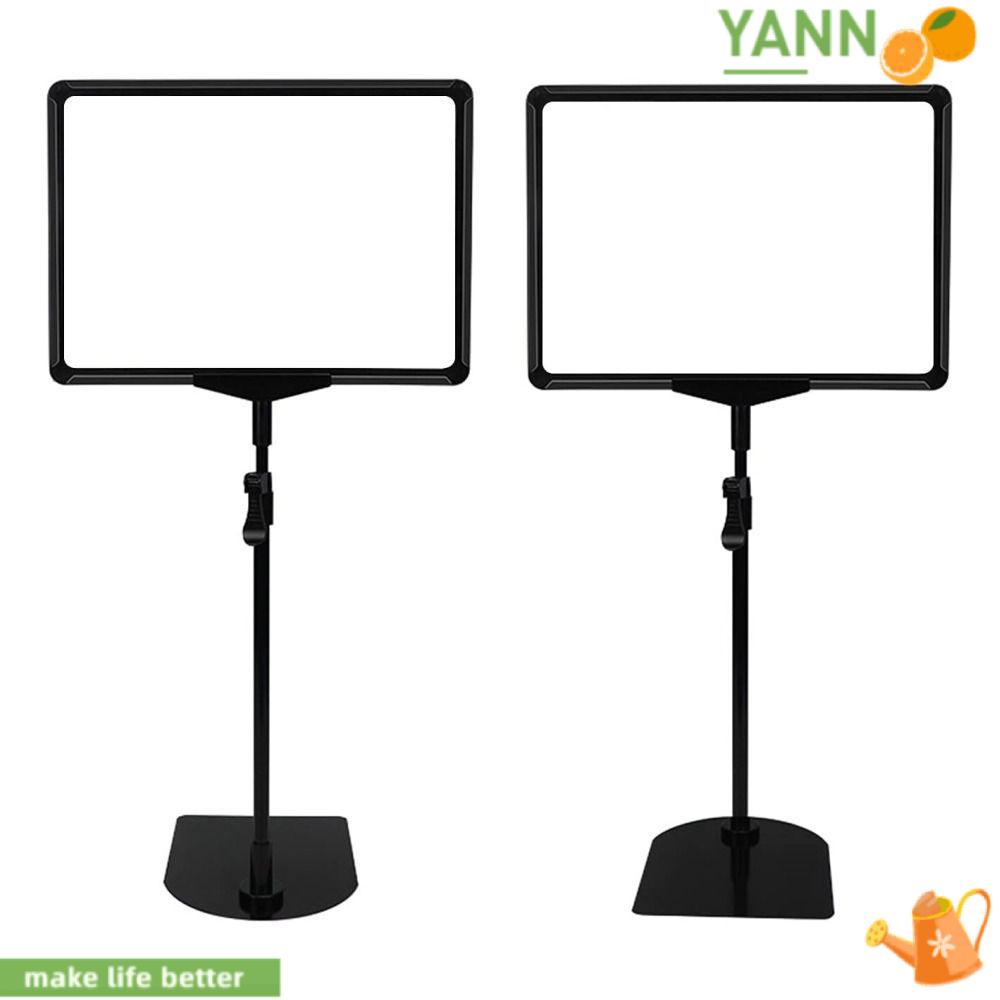 YANN1 Giá Đỡ Bảng Hiệu Để Bàn Màu Đen Kích Thước Nhỏ Có Thể Điều Chỉnh Dùng Trong Siêu Thị