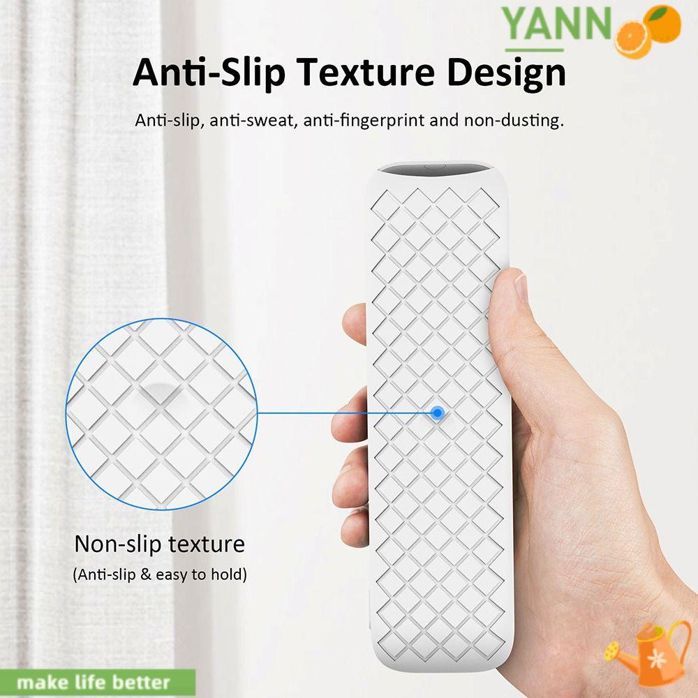 YANN1 Vỏ Bọc Điều Khiển TV Từ Xa Bằng Silicon Mềm Màu Trơn Chống Sốc Gậy Trình Chiếu FHD Android TV FHD